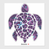 Floral Turtle Sticker (Vel)