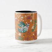 Floral Tweekleurige Koffiemok (Voorkant rechts)