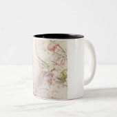 Floral Tweekleurige Koffiemok (Voorkant rechts)