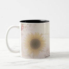  Floral Tweekleurige Koffiemok