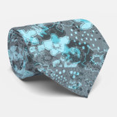 Floral  tweezijdig overdag stropdas (Opgerold)