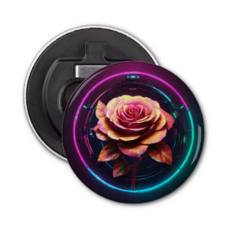 "Floral Twist flesopener" Button Flesopener