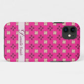 Floral Twist Pink Classic Pattern iPhone 5 Hoesje (Achterkant (horizontaal))