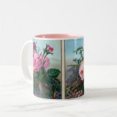 Floral Two-Tone Coffee Mok (Voorkant links)