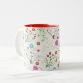 Floral Two-Tone Mok (Voorkant links)