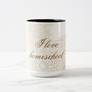 Floral Two toned Tweekleurige Koffiemok