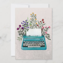 Floral Typewriter