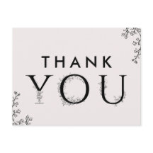 Floral Typografie Bedankt