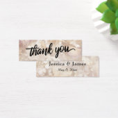  Floral Typografie Dank je wel Mini Visitekaartjes (Bureau)