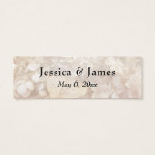  Floral Typografie Dank je wel Mini Visitekaartjes (Achterkant)