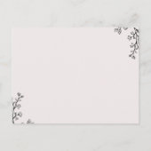 Floral Typografie Date Night Idea Kaarten (Achterkant)