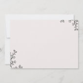 Floral Typografie We hebben het uitgezocht Kaart (Achterkant)