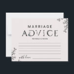 Floral Typography Marriage Advice Kaarten<br><div class="desc">Deze 'floral typografie' huwelijksadvieskaarten zijn de perfecte activiteit voor een elegante trouwreceptie of vrijgezellenfeest. Het romantische ontwerp is voorzien van een eenvoudige,  met bloemen,  botanische vormgeving en een subtiele blauwe achtergrond. Pas deze kaarten met de naam van de bruid en de groom aan.</div>