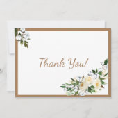 Floral Typography Modern Bedankkaart (Voorkant)