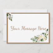 Floral Typography Modern Bedankkaart (Achterkant)