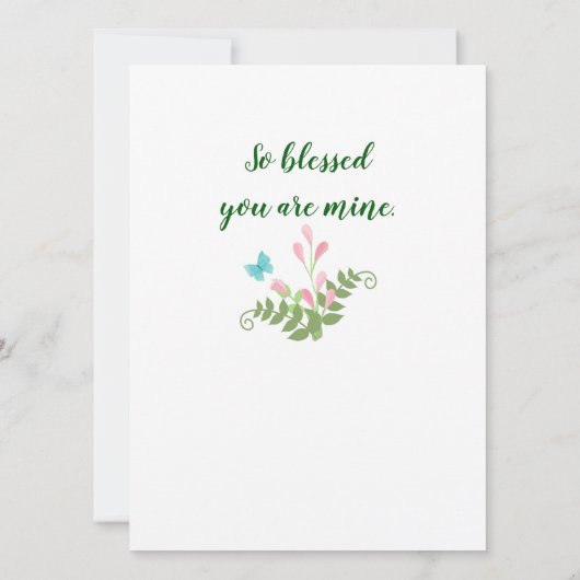 Floral Typography Moeder Birthday (Achterkant)