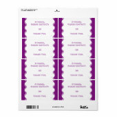 Floral U Kies Kleur/Verloren & Gevonden Persoonlij Etiket (Full Sheet)