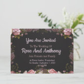 Floral Uitnodiging (Staand voorkant)