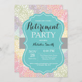 Floral Uitnodigingskaart Kaart (Voorkant / Achterkant)