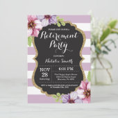 Floral Uitnodigingskaart Kaart (Staand voorkant)