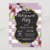 Floral Uitnodigingskaart Kaart (Voorkant / Achterkant)