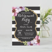 Floral Uitnodigingskaart Kaart (Staand voorkant)