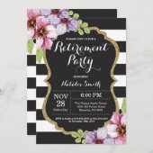 Floral Uitnodigingskaart Kaart (Voorkant / Achterkant)