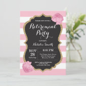 Floral Uitnodigingskaart Kaart (Staand voorkant)