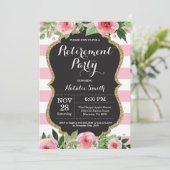 Floral Uitnodigingskaart Kaart (Staand voorkant)