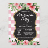 Floral Uitnodigingskaart Kaart (Voorkant / Achterkant)