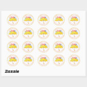 Floral Umbrella Baby shower Sticker – April Douche (Vel)