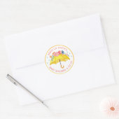 Floral Umbrella Baby shower Sticker – April Douche (Envelop)