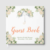 Floral Umbrella Bridal Shower Guest Book Gastenboek (Voorkant)