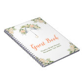 Floral Umbrella Bridal Shower Guest Book Notitieboek (Rechterzijde)