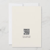 Floral Umbrella Elephant Baby Girl Shower Kaart (Achterkant)