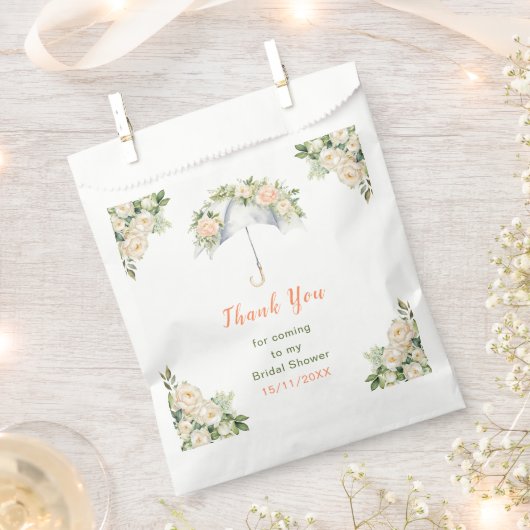 Floral Umbrella Vrijgezellenfeest Bedankzakje (Geknipt)