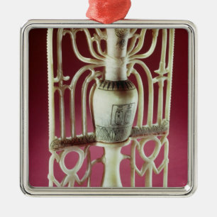 Floral unguent jar uit de tombe van metalen ornament