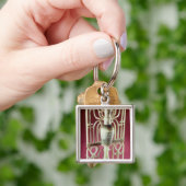 Floral unguent jar uit de tombe van sleutelhanger (Hand)