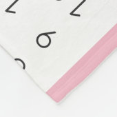 Floral Unicorn Baby Maandelijkse mijlpaal Fleece Deken (Hoek)