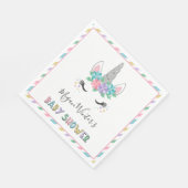Floral Unicorn Baby shower Servet (Hoek)
