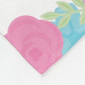 Floral Unicorn Face gepersonaliseerd Fleece Deken (Hoek)