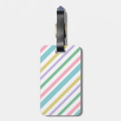 Floral Unicorn - Jouw naam toevoegen Bagagelabel (Achterkant verticaal)