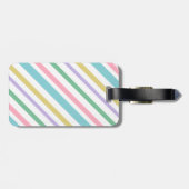 Floral Unicorn - Jouw naam toevoegen Bagagelabel (Achterkant horizontaal)