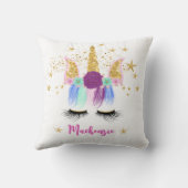  Floral Unicorn Kussen (Achterkant)