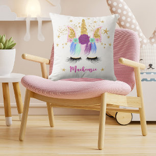 Floral Unicorn Kussen