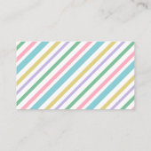 Floral Unicorn Ma Calling Card Visitekaartje (Achterkant)