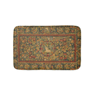 Floral Unicorn Motif Badmat