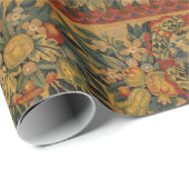 Floral Unicorn Motif Cadeaupapier (Rol Hoek)