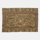 Floral Unicorn Motif Theedoek (Horizontaal)