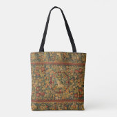 Floral Unicorn Motif Tote Bag (Achterkant)